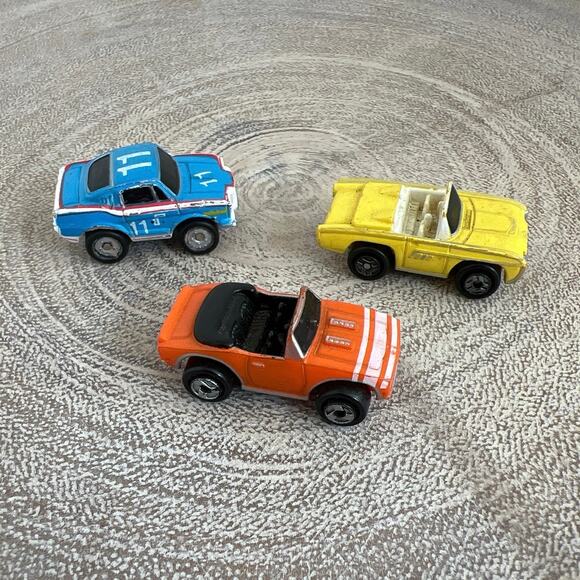 Vintage 1980s Galoob Micro Machines Muscle Car Lot Ford Mustang Chevrolet Camaro - Picture 1 of 11